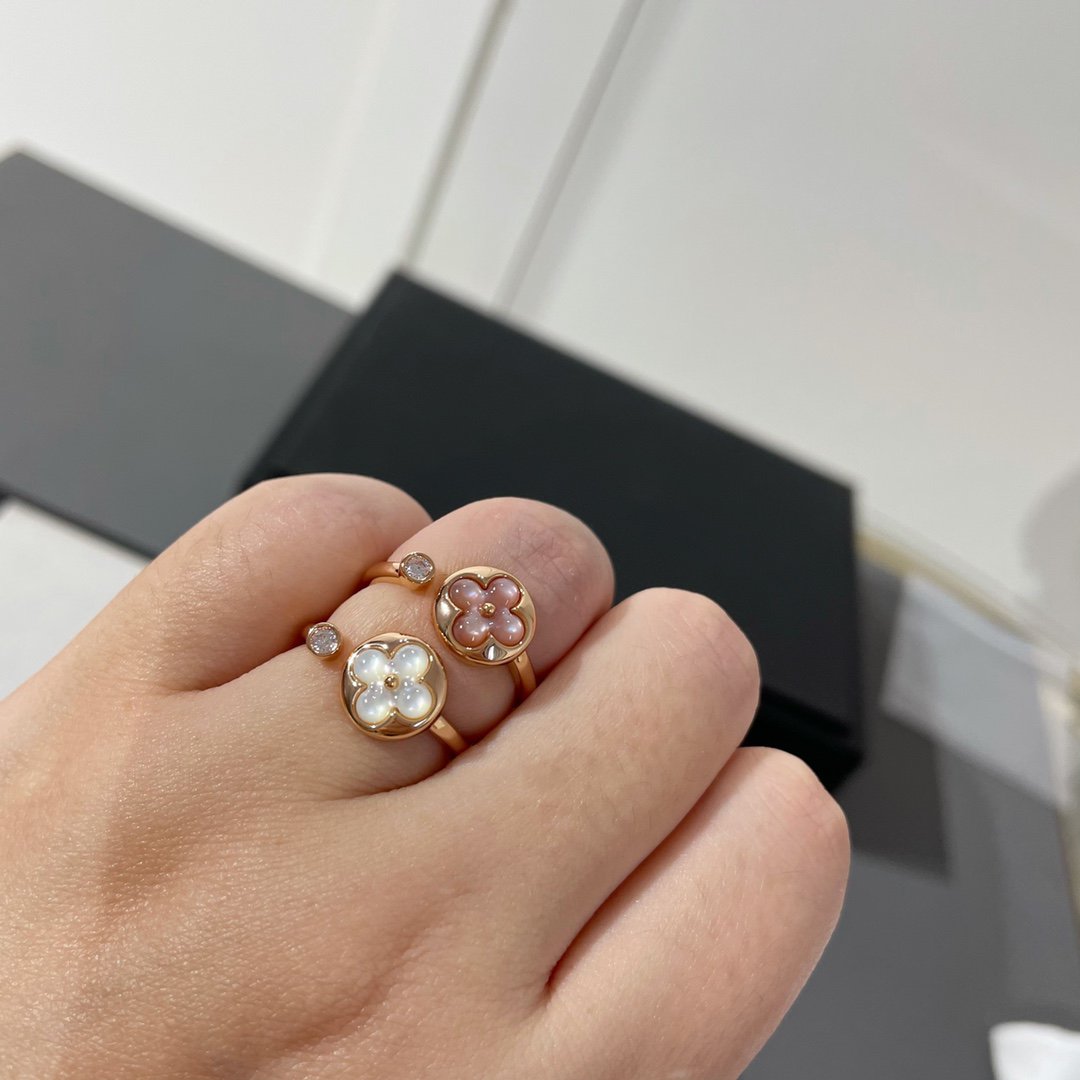 [Crown  Jewelry]SUN 1 DIAMOND PINK MOP RING