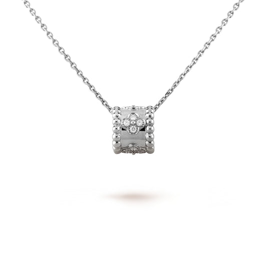 [Crown  Jewelry]PERLEE PEDANT SIVLER DIAMOND NECKLACE