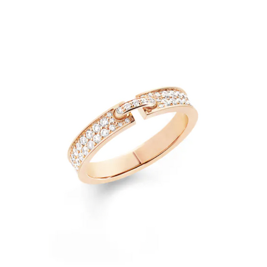 [Crown  Jewelry]ALLIANCE LIENS VIDENCE PAVED DIAMOND 4MM RING