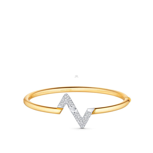 [Crown  Jewelry]VOLTE UPSITE DOWN GOLD DIAMOND BRACELET