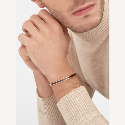 [Crown  Jewelry]ZERO 1 PINK GOLD WITH BLACK CERAMIC BRACELET