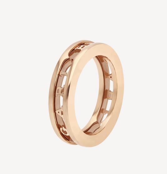 [Crown  Jewelry]ZERO 1 ONE-BAND WITH OPENWORK LOGO SPIRAL RING