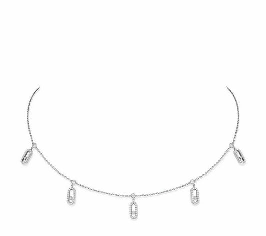 [Crown  Jewelry] MK 5 SLIDING DIAMOND NECKLACE