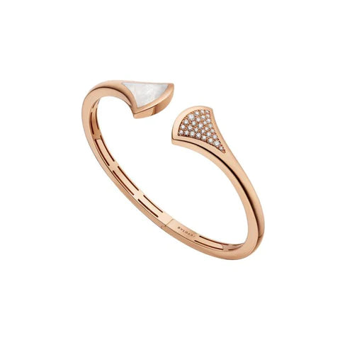 [Crown  Jewelry]DREAM BRACELET OPEN PINK GOLD MOP DIAMOND