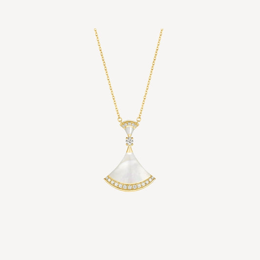 [Crown  Jewelry]DREAM NECKLACE MOP GOLD DIAMOND