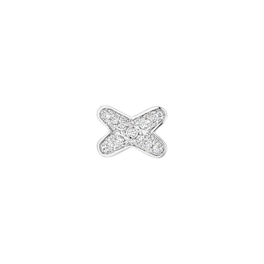 [Crown  Jewelry]JEUX DE SILVER DIAMOND EARRINGS